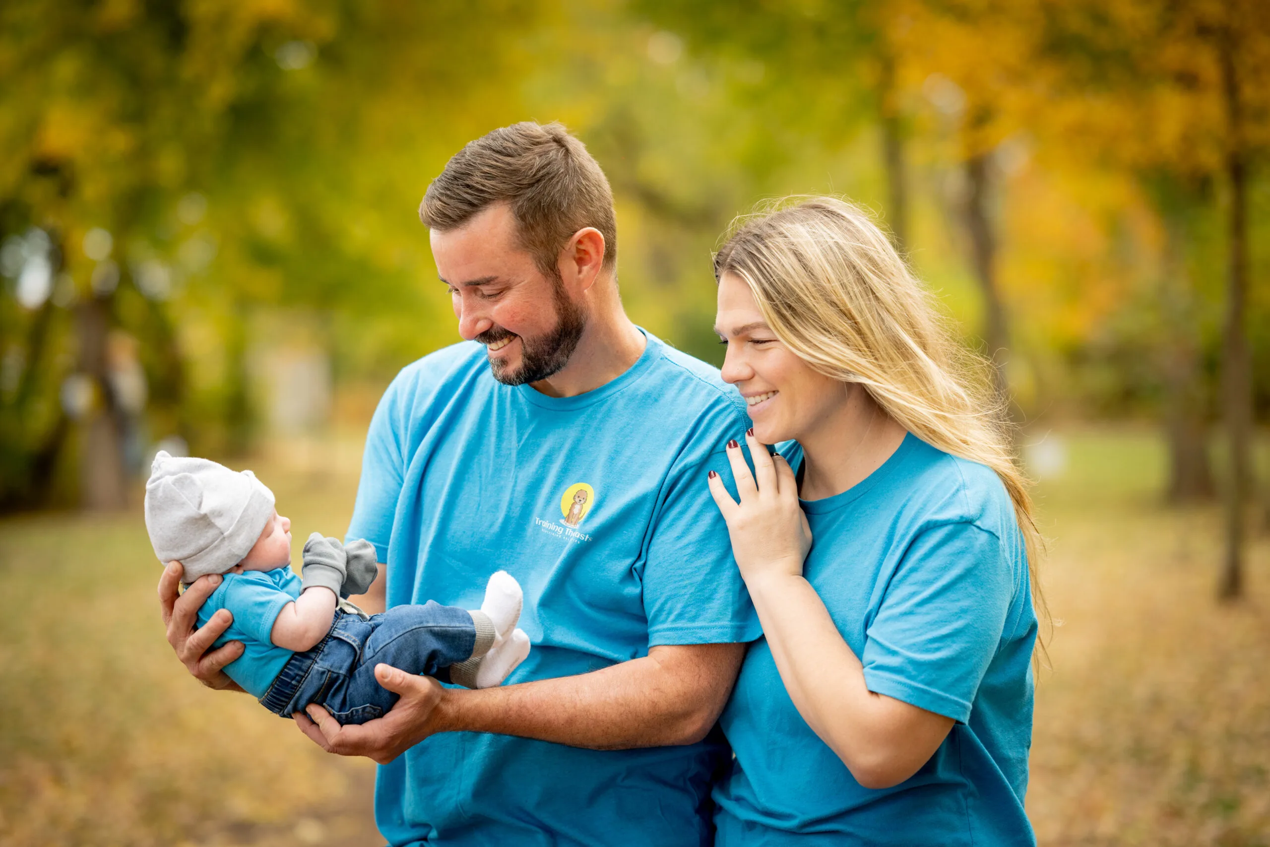 About Us - Training That Lasts Dog Training Tyler Morrick And His Fiancee Mel, With Their Baby Boy Wesley River