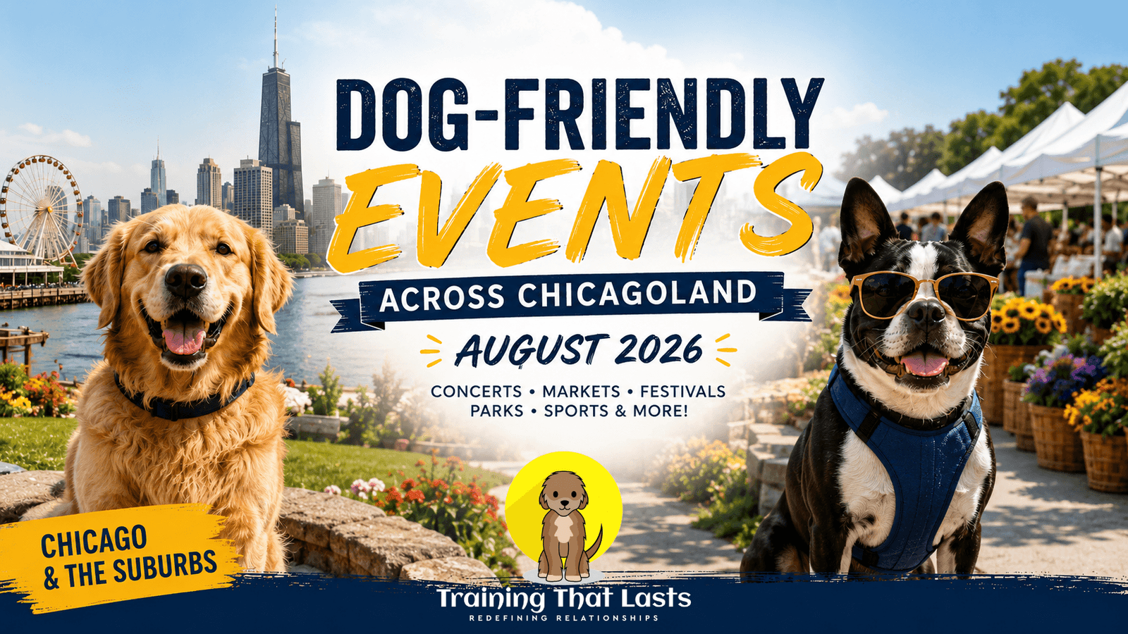 Dog-Friendly Events Across Chicagoland: August 2026 Calendar - Training That Lasts Dog Training Dog-Friendly Events Across Chicagoland: August 2026 Calendar | Professional Dog Training | Training That Lasts