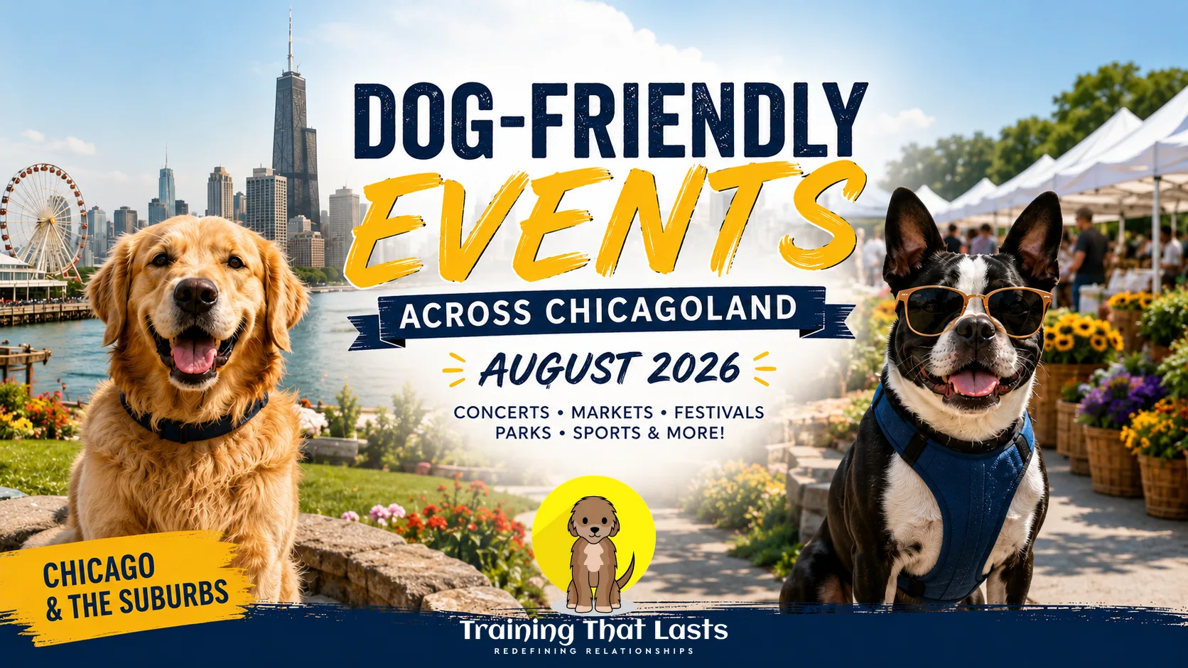 Dog-Friendly Events Across Chicagoland: August 2026 Calendar - Training That Lasts Dog Training Dog-Friendly Events Across Chicagoland: August 2026 Calendar | Professional Dog Training | Training That Lasts
