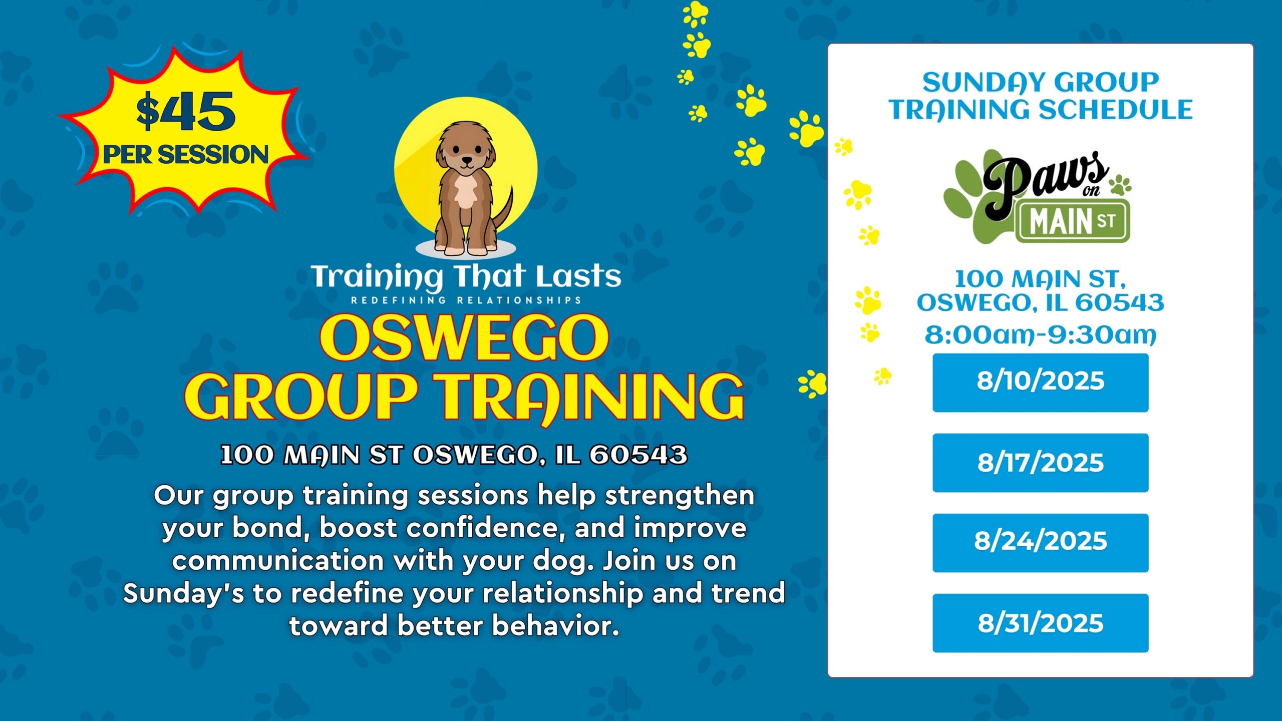 Oswego Group Dog Training